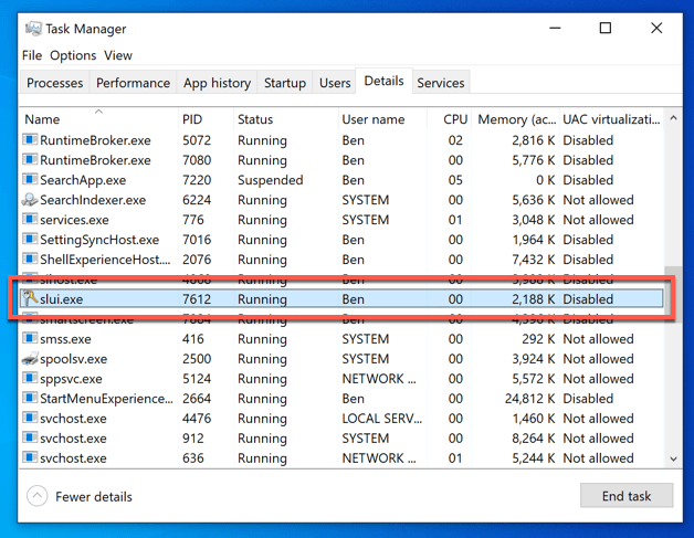 Slui.exe trong Windows là gì và nó có an toàn không? 2 Slui.exe trong Windows là gì và nó có an toàn không?