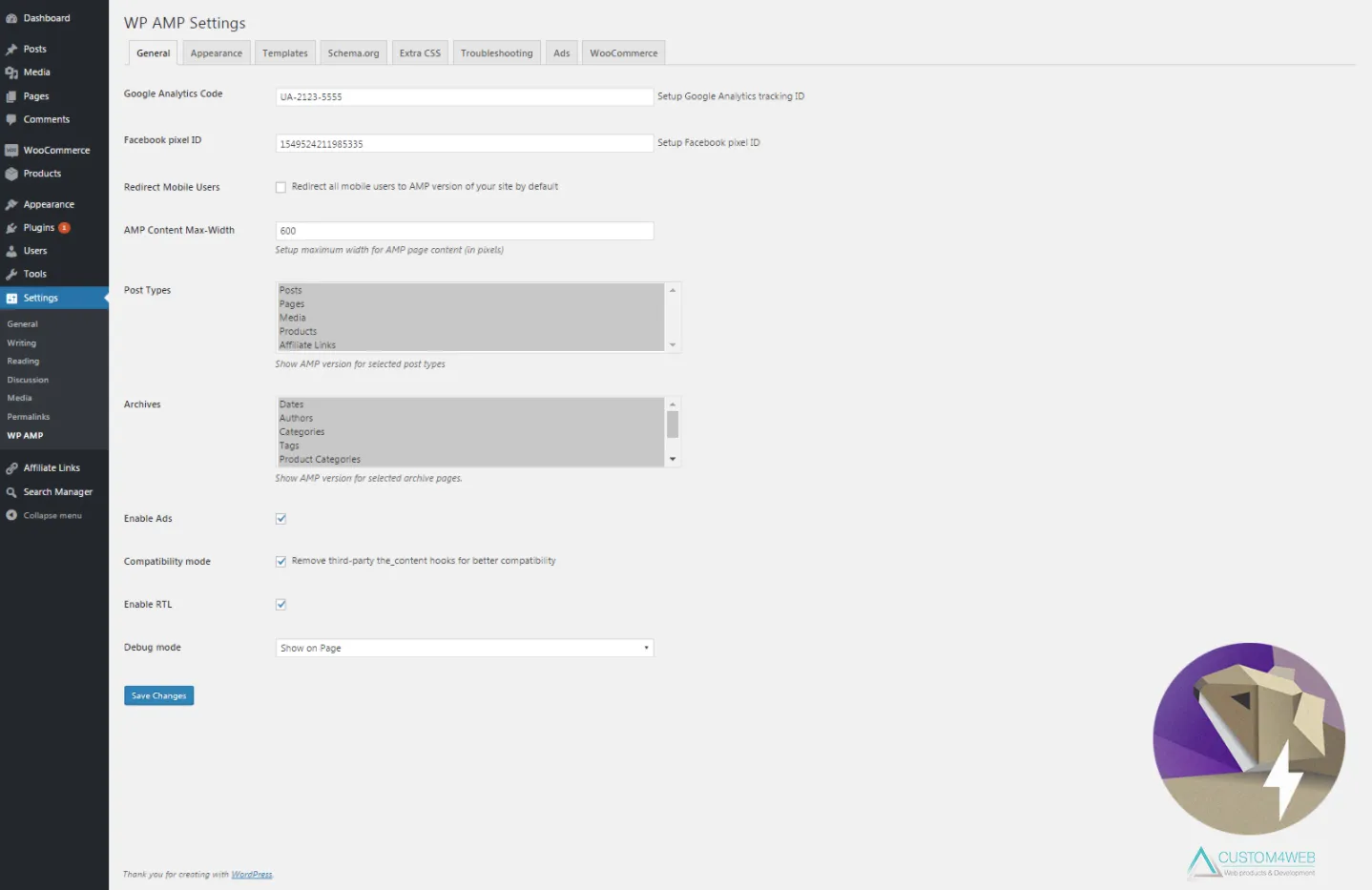 WP AMP — Accelerated Mobile Pages for WordPress and WooCommerce 1