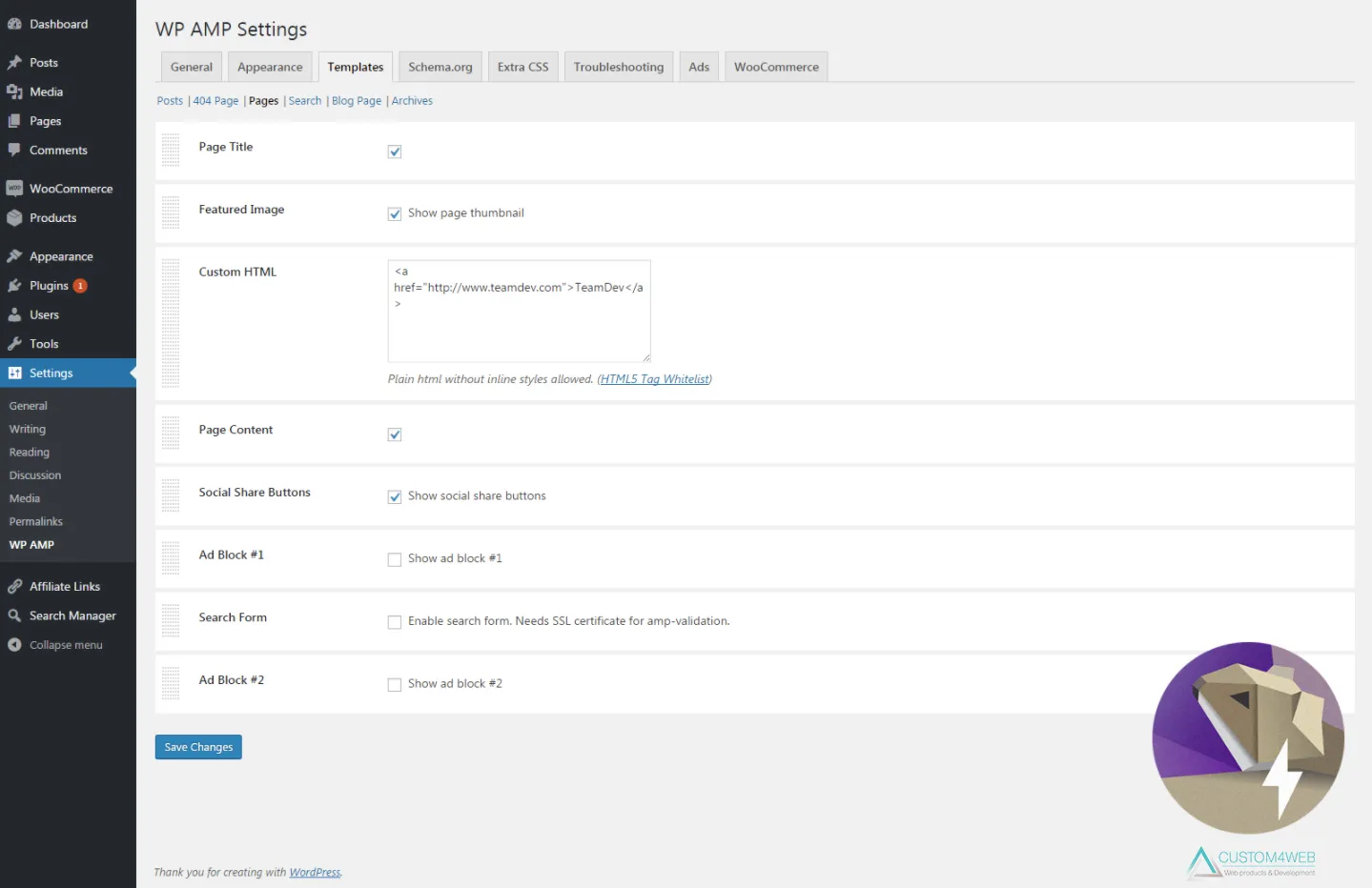 WP AMP — Accelerated Mobile Pages for WordPress and WooCommerce 2
