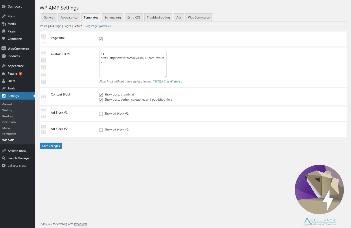 WP AMP — Accelerated Mobile Pages for WordPress and WooCommerce 3