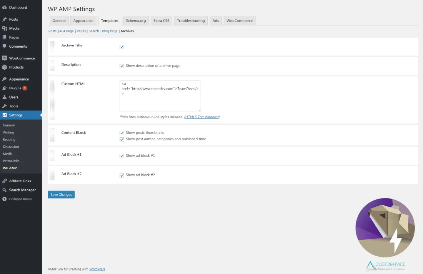 WP AMP — Accelerated Mobile Pages for WordPress and WooCommerce 5