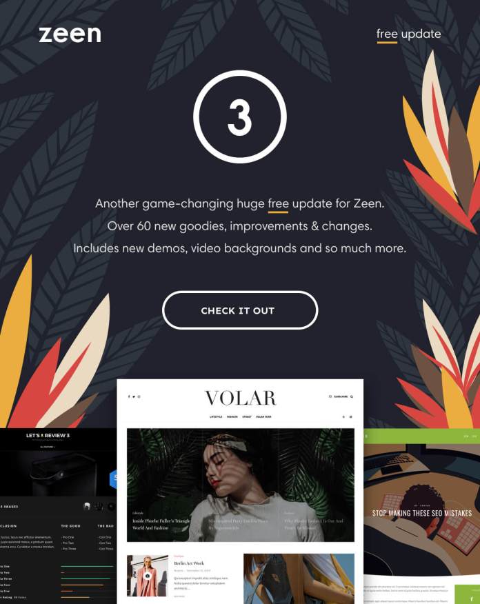 Tạp chí Zeen WordPress Theme Giới thiệu