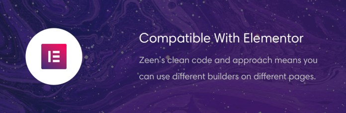 Zeen tương thích với Elementor