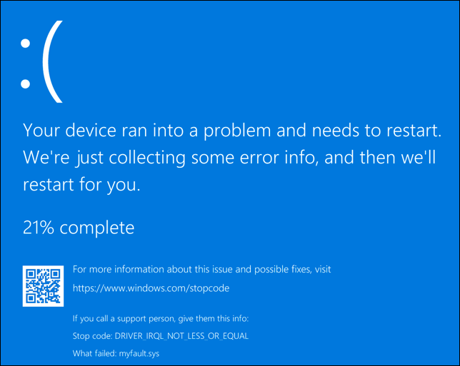 Ví dụ 2-BSOD-Lỗi - Help Desk Geek Cách phân tích tệp kết xuất bộ nhớ (.dmp) trong Windows 10 hình 2