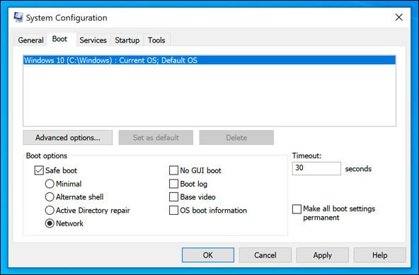 3-Windows-Chế độ an toàn - Help Desk Geek Cách phân tích tệp kết xuất bộ nhớ (.dmp) trong Windows 10 hình 3
