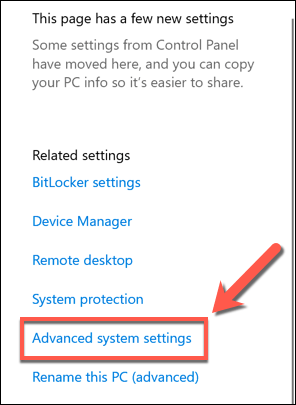 5-Hệ thống mở-nâng cao-Settings - Bàn trợ giúp Geek Cách phân tích tệp kết xuất bộ nhớ (.dmp) trong Windows 10 hình 5