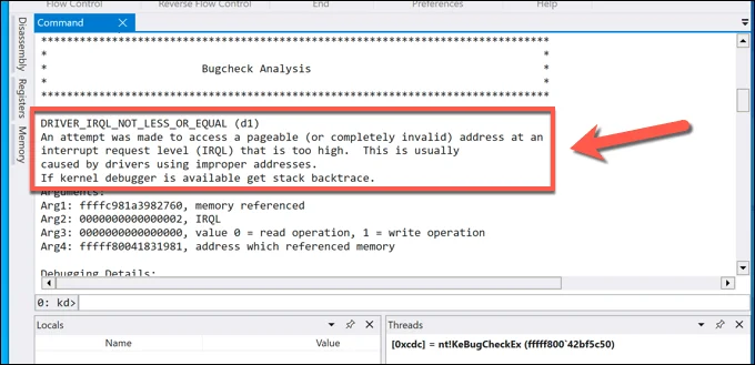 Phần 12-Kiểm tra lỗi - Phân tích lỗi - Help Desk Geek Cách phân tích tệp kết xuất bộ nhớ (.dmp) trong Windows 10 hình 12