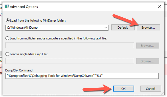 16-Bluescreenview-Chọn-File-Location - Bộ phận trợ giúp Geek Cách phân tích tệp kết xuất bộ nhớ (.dmp) trong Windows 10 hình 16