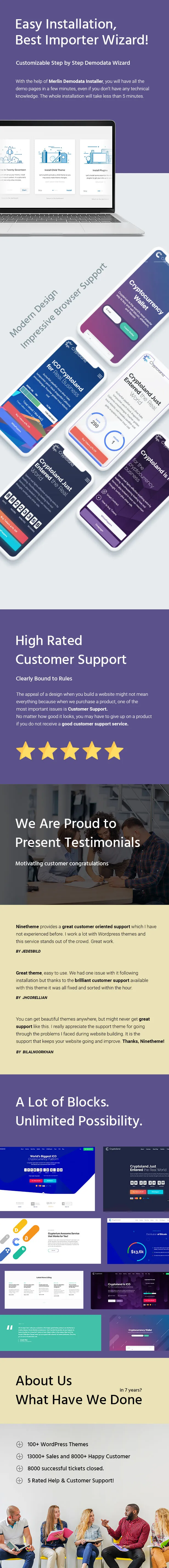 bitcoin crypto landing page theme