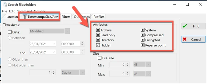 Cách tìm tệp và thư mục ẩn trên Windows 26 Cách tìm tệp và thư mục ẩn trên Windows
