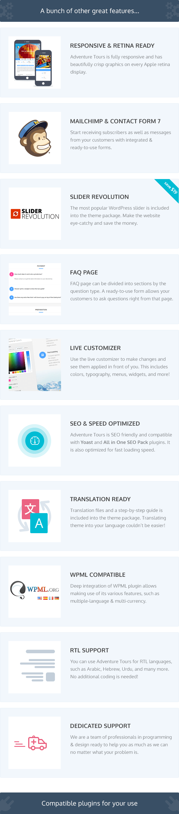 Chuyến tham quan phiêu lưu - WordPress Tour / Du lịch Theme - 4