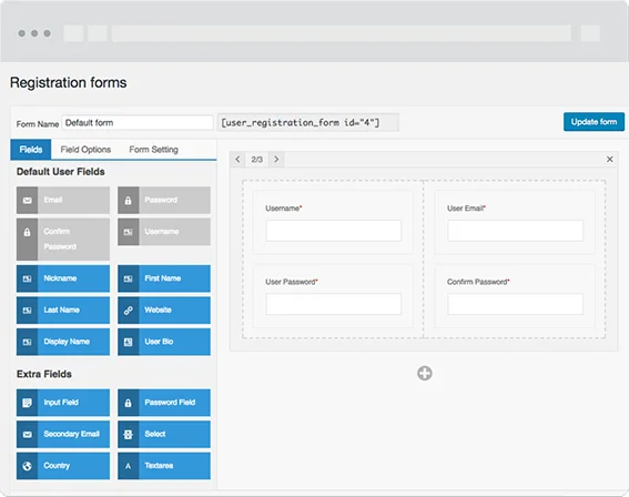 trường đăng ký