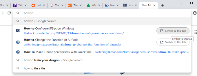 Cách tìm kiếm các tab đang mở của bạn trong Google Chrome 8 Cách tìm kiếm các tab đang mở của bạn trong Google Chrome
