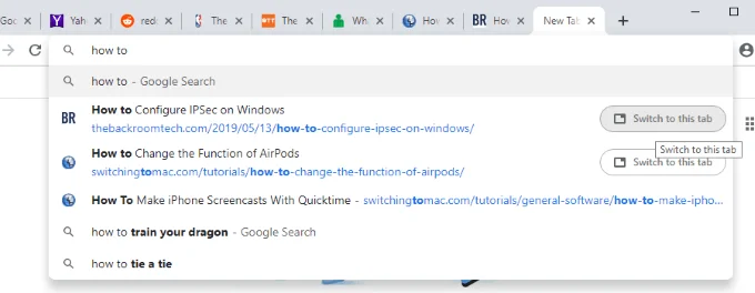 Cách tìm kiếm các tab đang mở của bạn trong Google Chrome 8 Cách tìm kiếm các tab đang mở của bạn trong Google Chrome