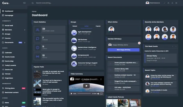 Cera - Intranet & Community Theme - 9