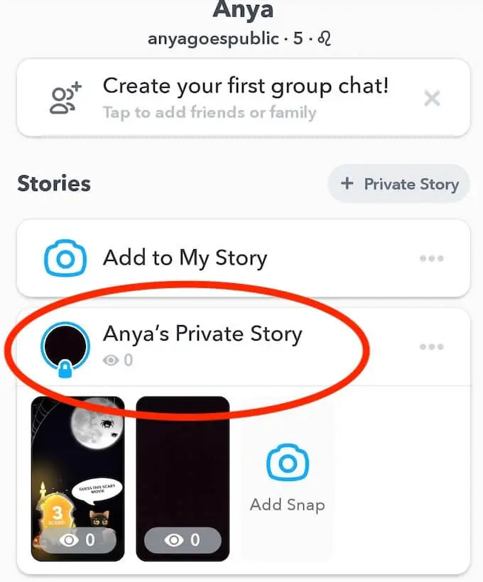 Cách tạo một câu chuyện riêng tư trên Snapchat 14 Cách tạo một câu chuyện riêng tư trên Snapchat