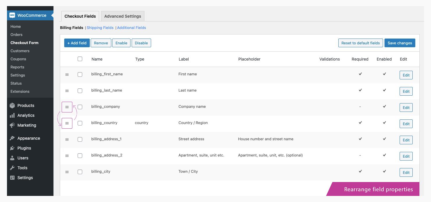 Checkout Field Editor for WooCommerce Pro 6