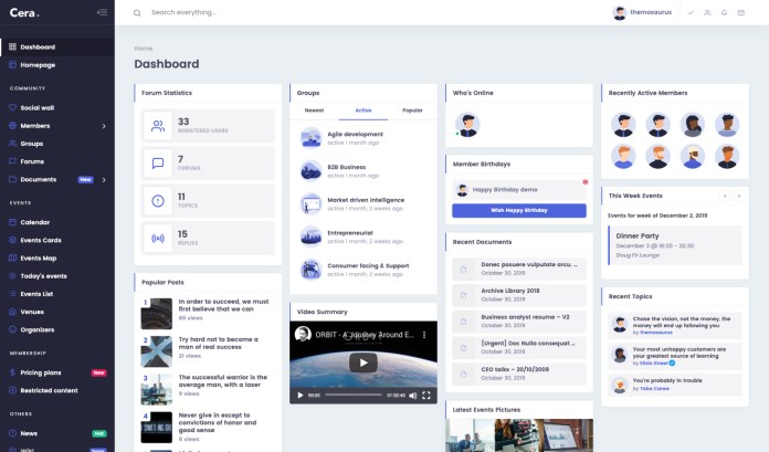 Cera - Intranet & Community Theme - 7