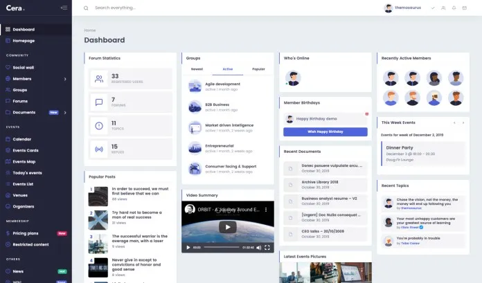 Cera - Intranet & Community Theme - 7