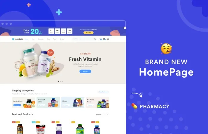 Medizin - Y tế Elementor WooCommerce Theme - 1
