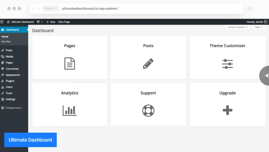Tính năng Ultimate Dashboard Pro