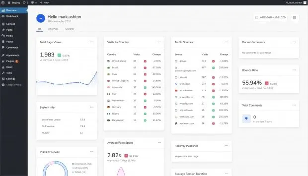 WP Admin 2020 - Modern WordPress Dashboard Theme 3