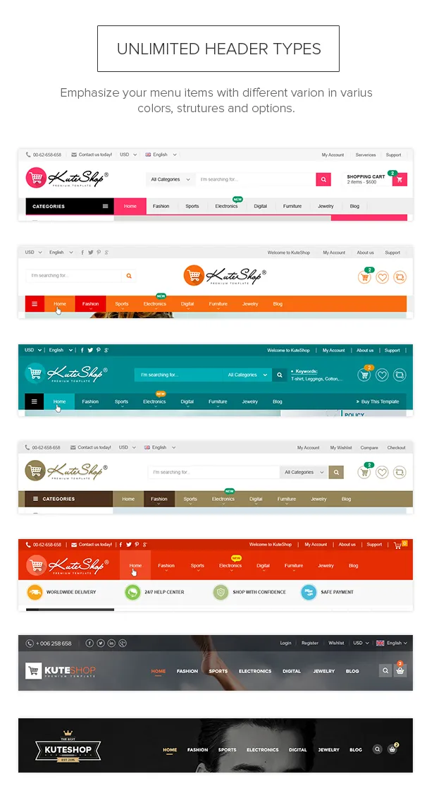 KuteShop - Thời trang, Điện tử & Thị trường Elementor WooCommerce Theme (Hỗ trợ RTL) - 14