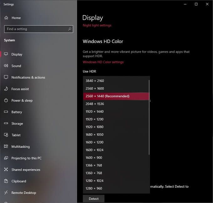 Cách khắc phục các vấn đề về kích thước và độ phân giải màn hình Windows 10 4 Cách khắc phục các vấn đề về kích thước và độ phân giải màn hình Windows 10