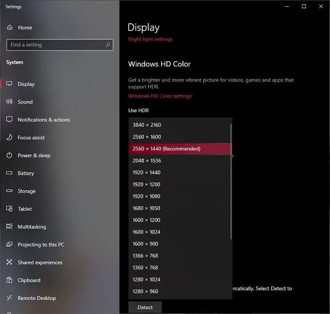 Cách khắc phục các vấn đề về kích thước và độ phân giải màn hình Windows 10 4 Cách khắc phục các vấn đề về kích thước và độ phân giải màn hình Windows 10