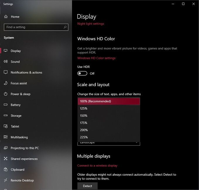 Cách khắc phục các vấn đề về kích thước và độ phân giải màn hình Windows 10 16 Cách khắc phục các vấn đề về kích thước và độ phân giải màn hình Windows 10