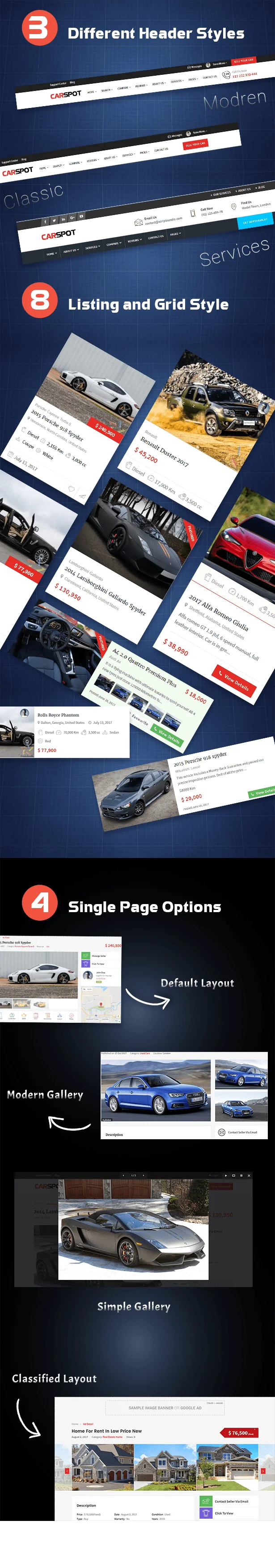 kiểu tiêu đề chủ đề ô tô wordpress