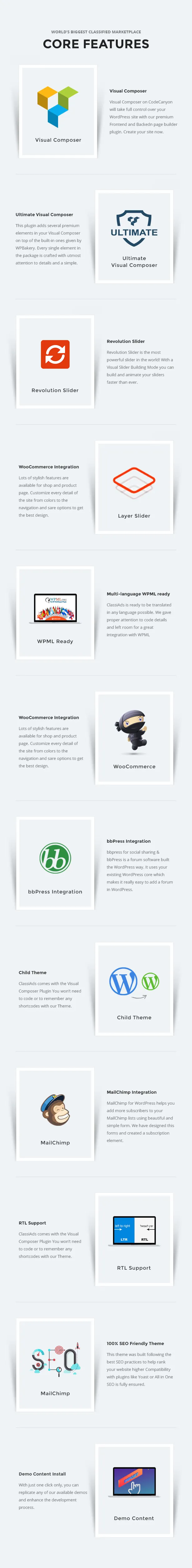 Tải xuống: Classiads - rao vặt WordPress Theme | Chủ đề hay nhất 20 Tính năng cốt lõi