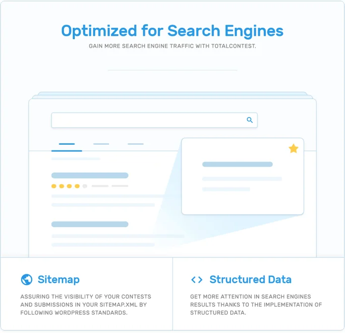 Tối ưu hóa công cụ tìm kiếm (SEO), sơ đồ trang web và dữ liệu có cấu trúc trong plugin cuộc thi TotalContest WordPress.