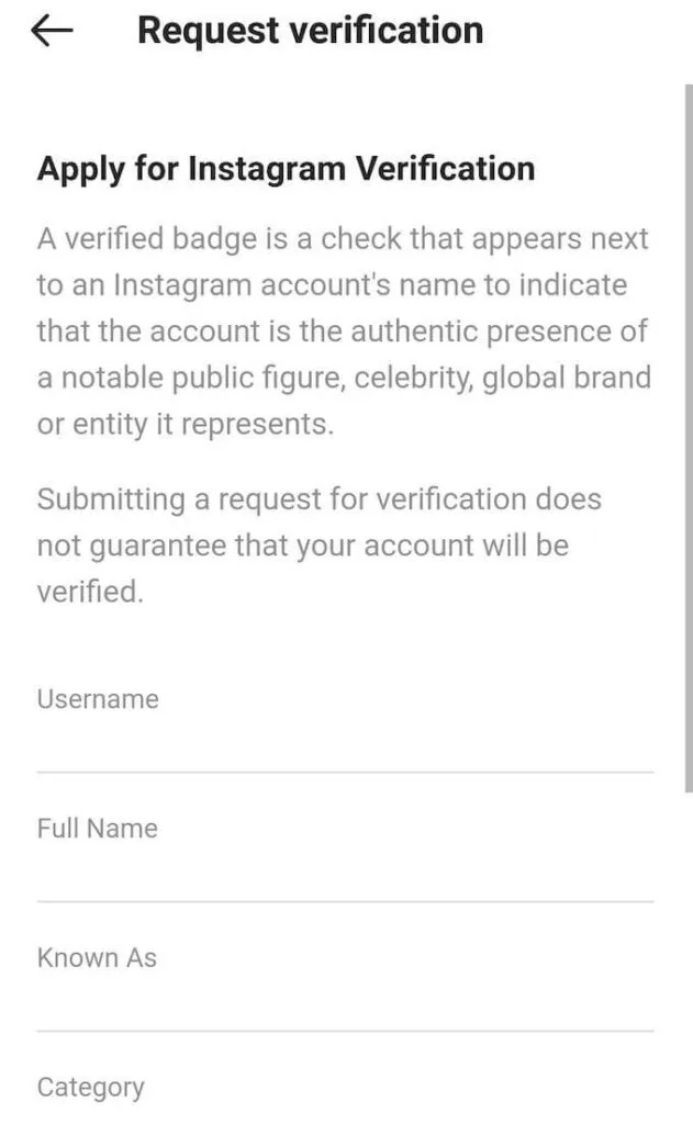 Làm thế nào để được xác minh trên Instagram 18 Làm thế nào để được xác minh trên Instagram
