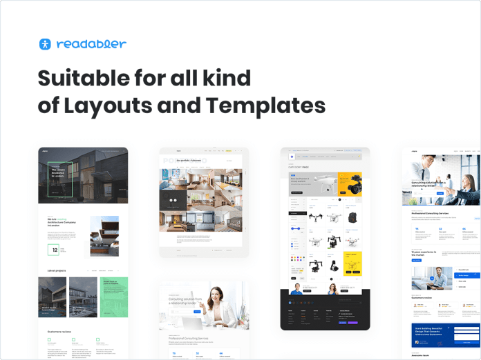 Plugin trợ năng của WordPress Thích hợp cho tất cả các loại Bố cục và Mẫu