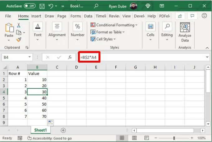Cách sử dụng tham chiếu tuyệt đối trong Excel 14 Cách sử dụng tham chiếu tuyệt đối trong Excel
