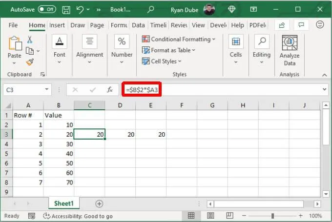 Cách sử dụng tham chiếu tuyệt đối trong Excel 18 Cách sử dụng tham chiếu tuyệt đối trong Excel