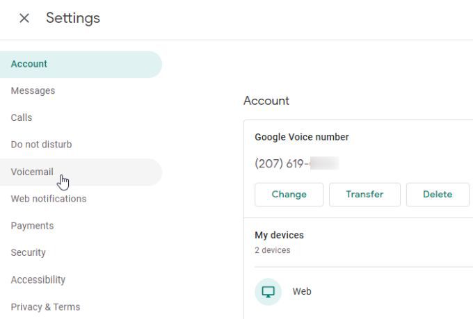 Cách thiết lập thư thoại trên Google Voice 6 Cách thiết lập thư thoại trên Google Voice