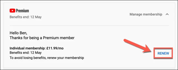 Cách hủy hoặc tạm dừng đăng ký YouTube Premium 18 Cách hủy hoặc tạm dừng đăng ký YouTube Premium