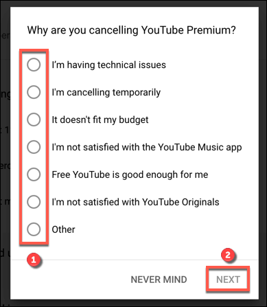 Cách hủy hoặc tạm dừng đăng ký YouTube Premium 14 Cách hủy hoặc tạm dừng đăng ký YouTube Premium