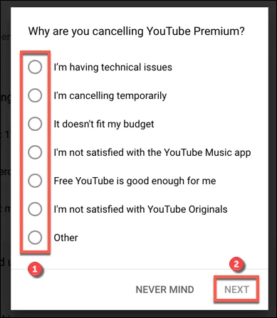 Cách hủy hoặc tạm dừng đăng ký YouTube Premium 14 Cách hủy hoặc tạm dừng đăng ký YouTube Premium