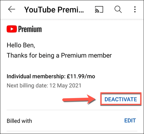 Cách hủy hoặc tạm dừng đăng ký YouTube Premium 26 Cách hủy hoặc tạm dừng đăng ký YouTube Premium
