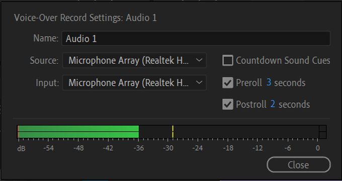 Cách thêm lồng tiếng vào video trong Adobe Premiere 12 Cách thêm lồng tiếng vào video trong Adobe Premiere
