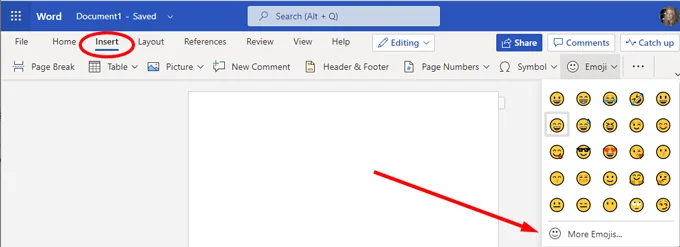Cách Chèn Biểu tượng cảm xúc trong Word, Google Tài liệu và Outlook 8 Cách Chèn Biểu tượng cảm xúc trong Word, Google Tài liệu và Outlook