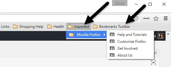 Chuyển Dấu trang từ Firefox sang Chrome 20 dấu trang chrome