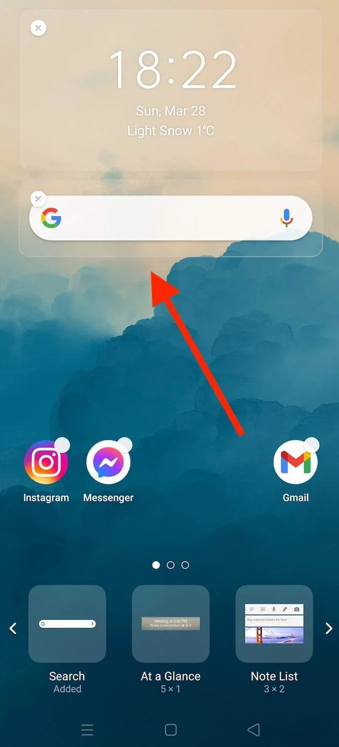 Thiếu tiện ích thanh tìm kiếm của Google? Cách khôi phục nó trên Android 6 Thiếu tiện ích thanh tìm kiếm của Google? Cách khôi phục nó trên Android