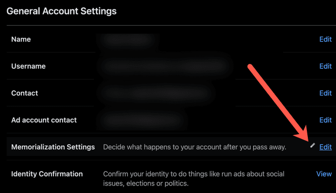 Cách thiết lập tưởng niệm Facebook Settings 6 Cách thiết lập tưởng niệm Facebook Settings