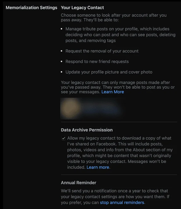 Cách thiết lập tưởng niệm Facebook Settings 8 Cách thiết lập tưởng niệm Facebook Settings