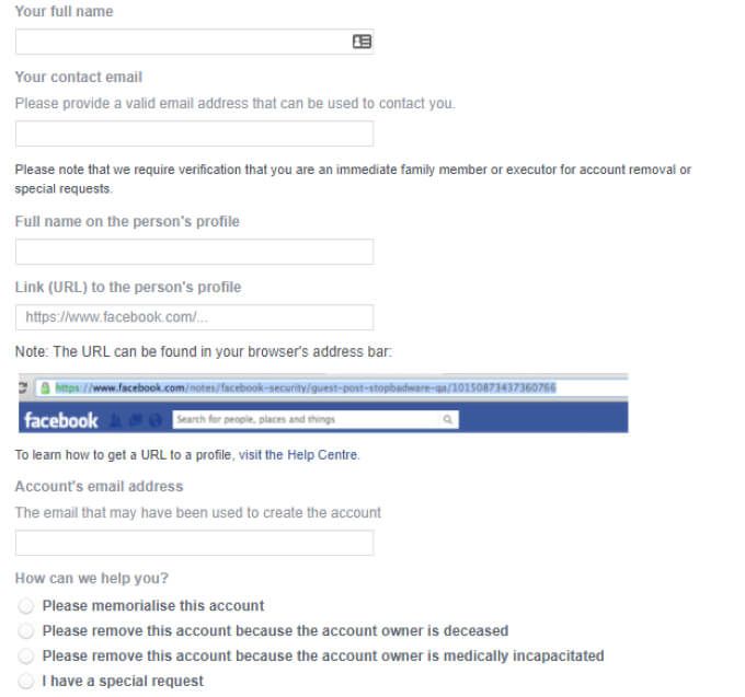 Cách thiết lập tưởng niệm Facebook Settings 16 Cách thiết lập tưởng niệm Facebook Settings