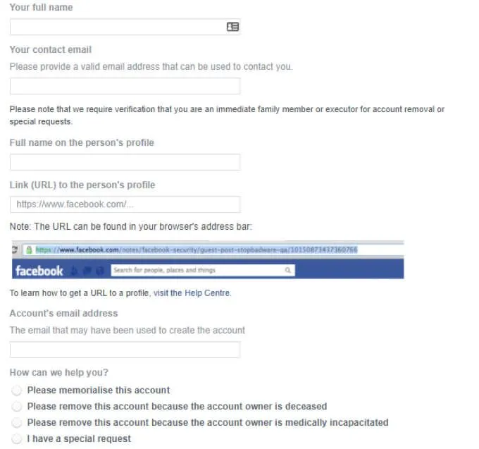 Cách thiết lập tưởng niệm Facebook Settings 16 Cách thiết lập tưởng niệm Facebook Settings